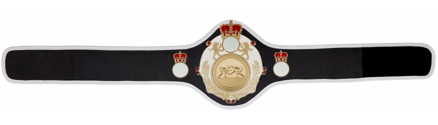 QUEENSBURY PRO LEATHER GRAPPLING CHAMPIONSHIP BELT - QUEEN/W/G/GRAPG- 8+ COLOURS